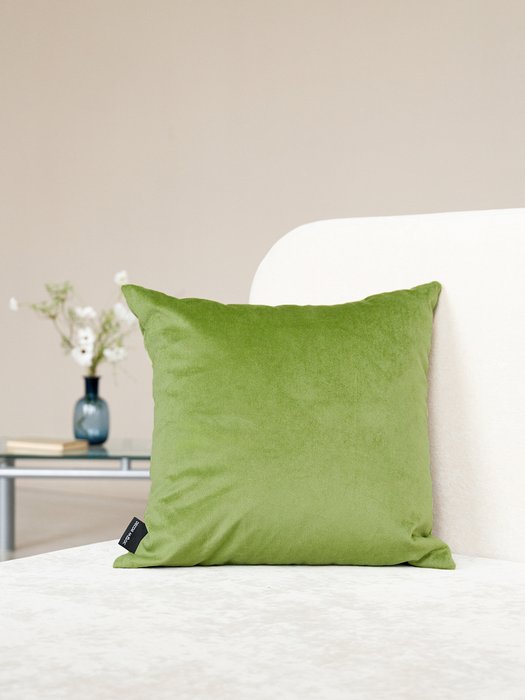 Декоративная подушка Bingo 45х45 зеленого цвета