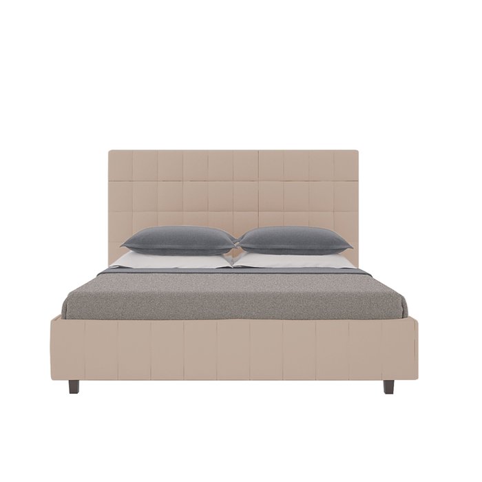 Кровать Shining Modern с мягким изголовьем и прочным деревянным каркасом 140х200  - лучшие Кровати для спальни в INMYROOM