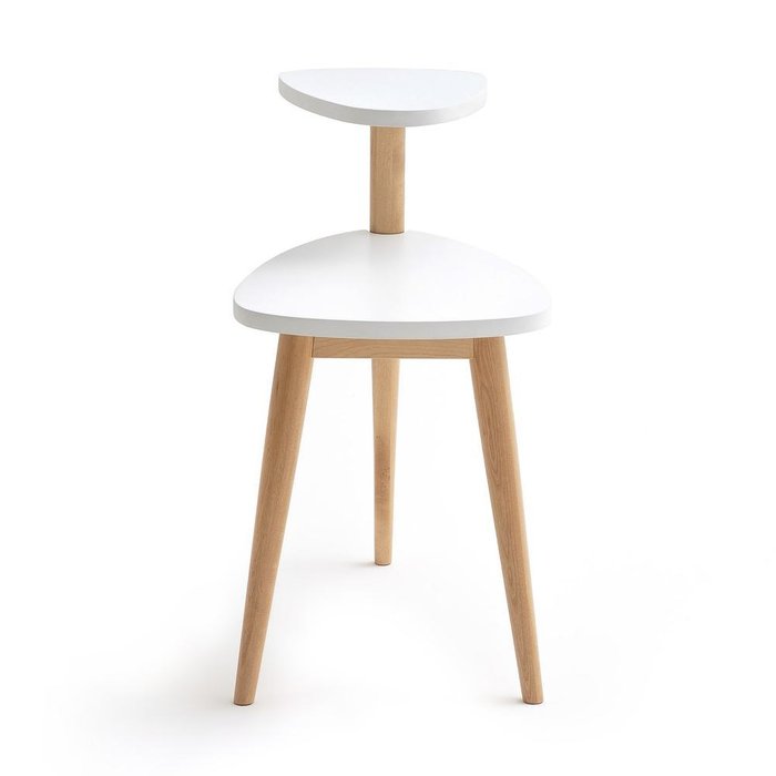 Стол кофейный в винтажном стиле Jimi белого цвета - купить Кофейные столики по цене 13199.0