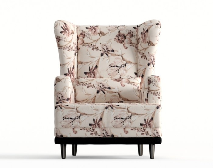 Кресло Грэмми бежево-коричневого цвета - купить Интерьерные кресла по цене 10790.0