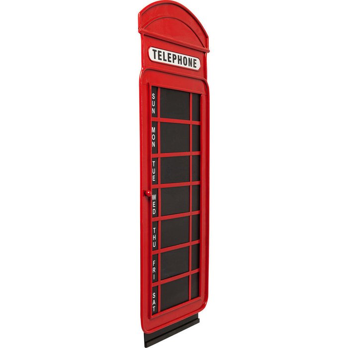 Доска магнитная London Telephone красного цвета - купить Декор стен по цене 14830.0