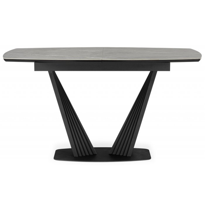 Раздвижной обеденный стол Вейл 140 серо-черного цвета - купить Обеденные столы по цене 63760