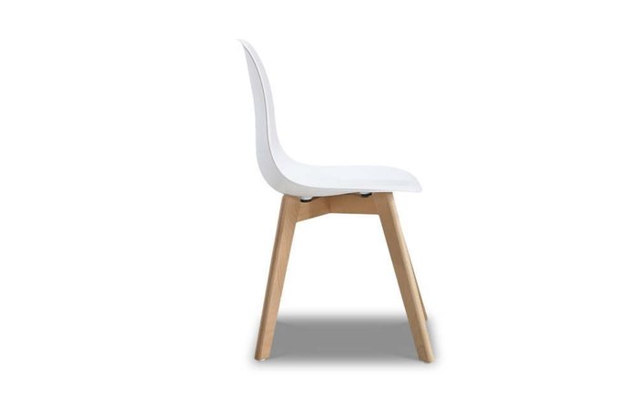 Обеденный стул Fiona белого цвета - лучшие Обеденные стулья в INMYROOM