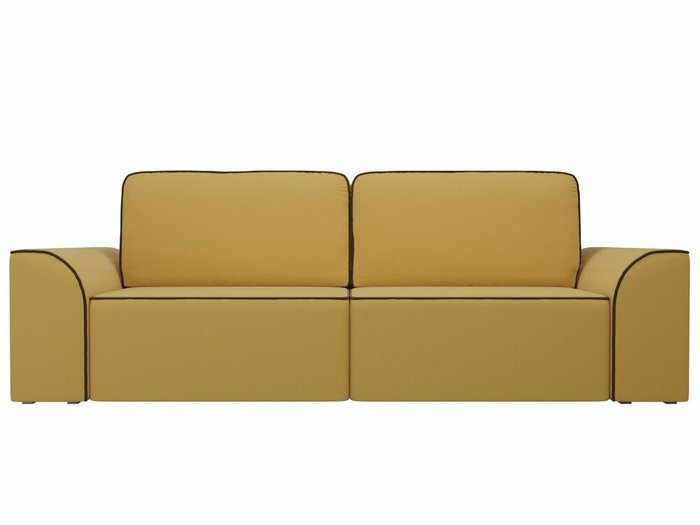 Прямой диван-кровать Вилсон желтого цвета - купить Прямые диваны по цене 49990.0