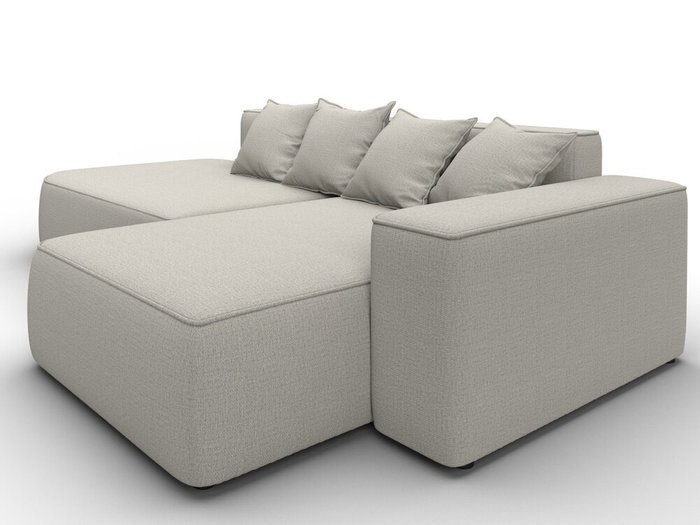 Угловой диван-кровать Лига-065 светло-бежевого цвета правый  - лучшие Угловые диваны в INMYROOM