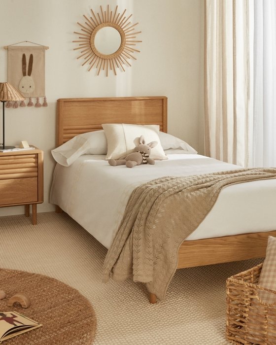 Кровать Lenon 90х200 бежевого цвета - купить Кровати для спальни по цене 192990.0