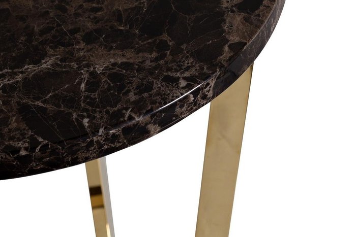 Столик кофейный со стальным основанием золотого цвета - купить Кофейные столики по цене 29000.0