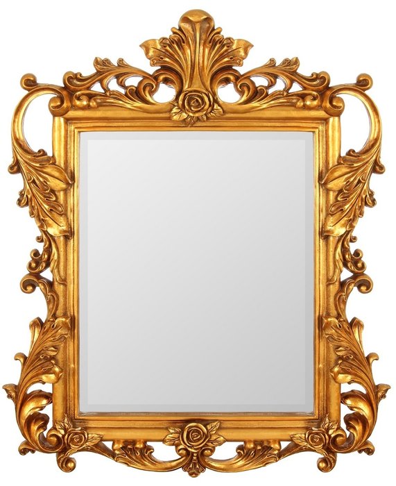 Настенное Зеркало в резной раме Juno Gold  