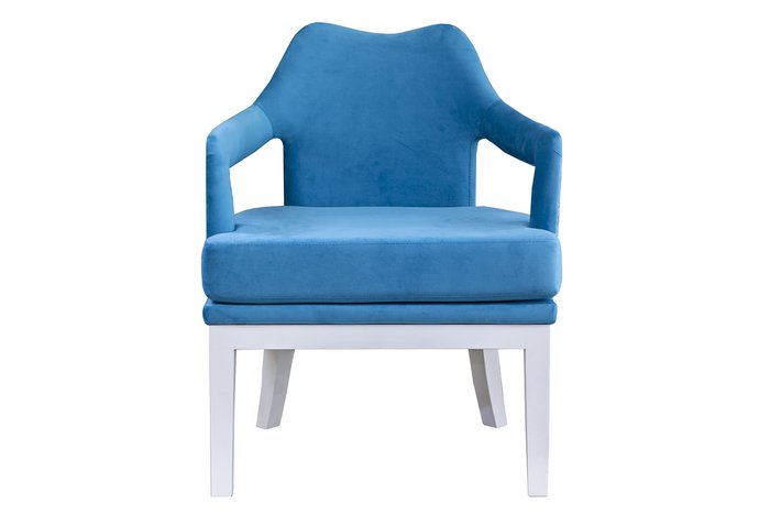 Полукресло Samora синего цвета - купить Интерьерные кресла по цене 23100.0