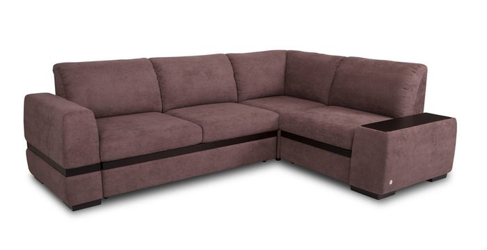Угловой диван-кровать Миста коричневого цвета - купить Угловые диваны по цене 117391.0