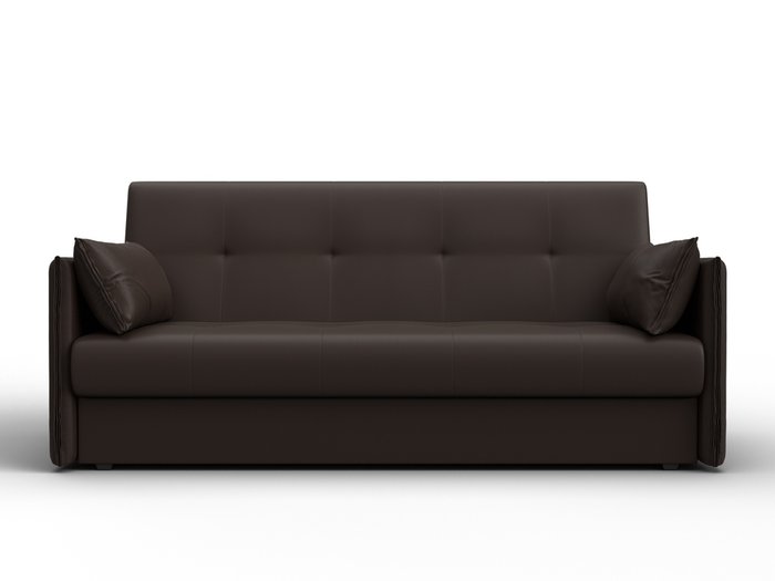 Диван-книжка Лига 018 темно-коричневого цвета (экокожа) - купить Прямые диваны по цене 37990 Диван-книжка Лига 018 темно-коричневого цвета (экокожа) - купить Прямые диваны по цене 37990