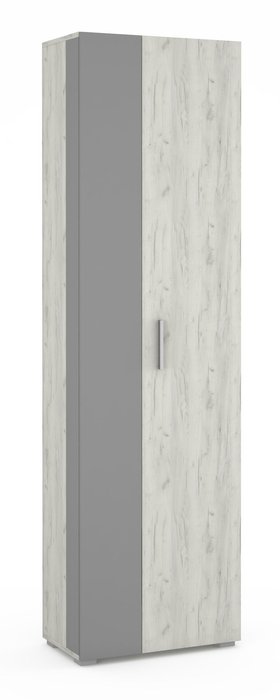 Шкаф Юнона цвета дуб белый/серый шифер - купить Шкафы - прихожие по цене 9587.0