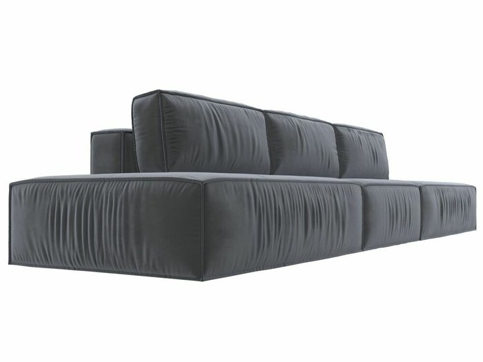 Прямой диван-кровать Прага лофт лонг серого цвета - лучшие Прямые диваны в INMYROOM