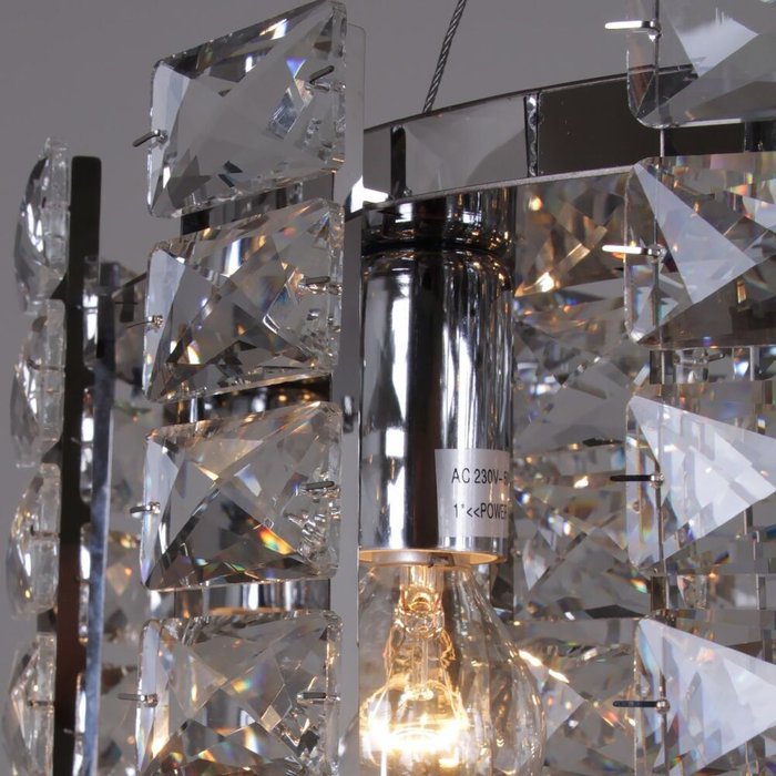 Хрустальная люстра 02507-0.4-08 (хрусталь, цвет прозрачный) - лучшие Подвесные люстры в INMYROOM