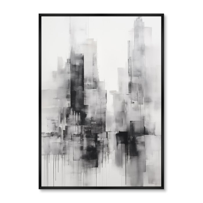 Репродукция картины Evening in the city, No 1, 2024г.