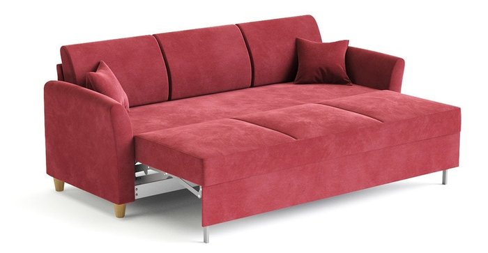 Диван-кровать Катарина красного цвета - лучшие Прямые диваны в INMYROOM