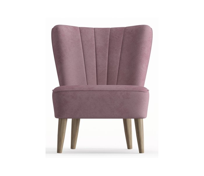 Кресло Пальмира в обивке из велюра темно-розового цвета - купить Интерьерные кресла по цене 16490.0
