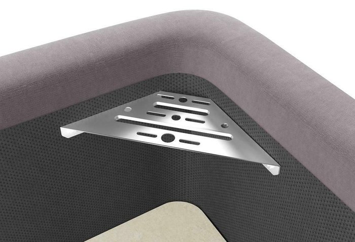 Кровать Style Flaton 140x200 серого цвета без подъемного механизма - купить Кровати для спальни по цене 23500.0