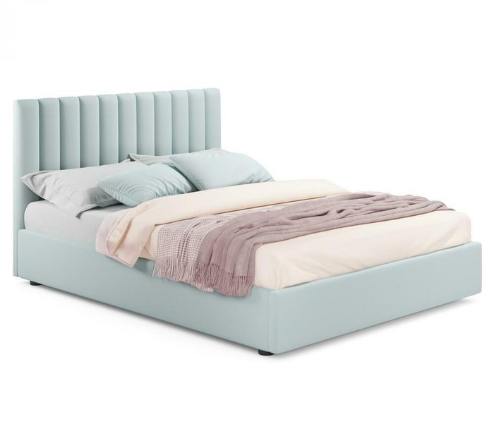 Кровать с подъемным механизмом Olivia 180х200 мятного цвета