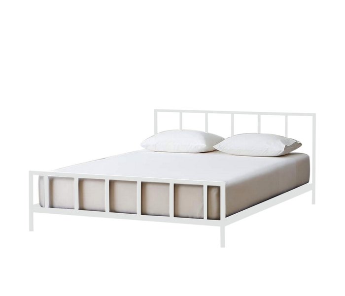 Кровать Денвер 140х200 белого цвета - купить Кровати для спальни по цене 24990.0