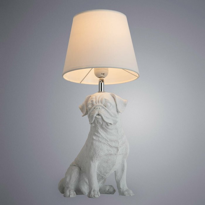 Настольная лампа Bobby белого цвета - купить Настольные лампы по цене 3848.0