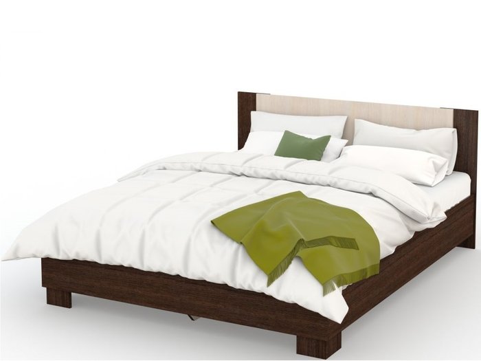 Кровать Аврора 160х200 темно-коричневого цвета - купить Кровати для спальни по цене 11816.0