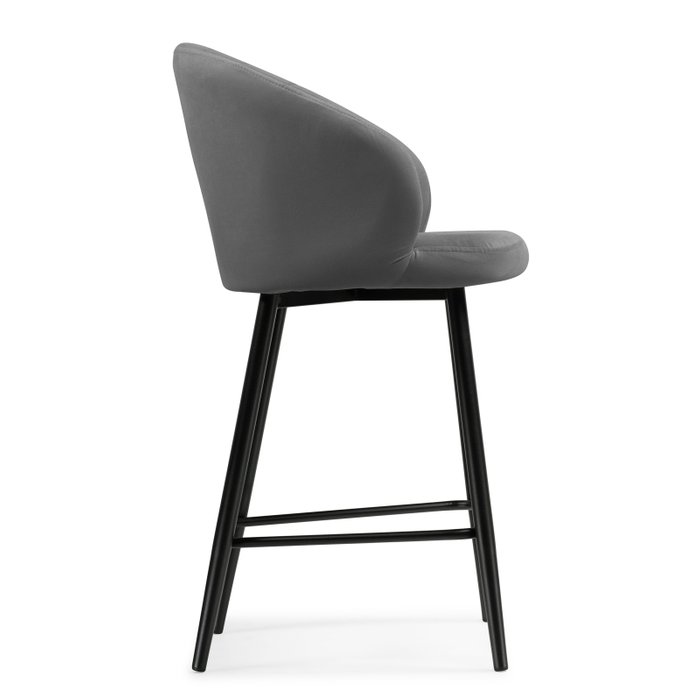 Полубарный стул Бэнбу темно-серого цвета - лучшие Барные стулья в INMYROOM