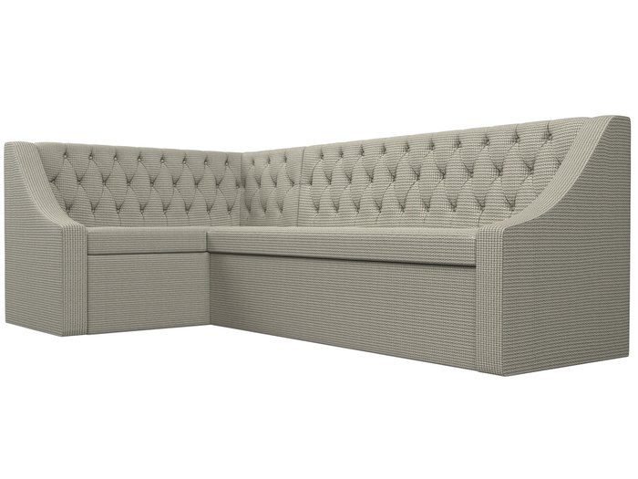 Угловой диван-кровать Мерлин серо-бежевого цвета левый угол - лучшие Угловые диваны в INMYROOM