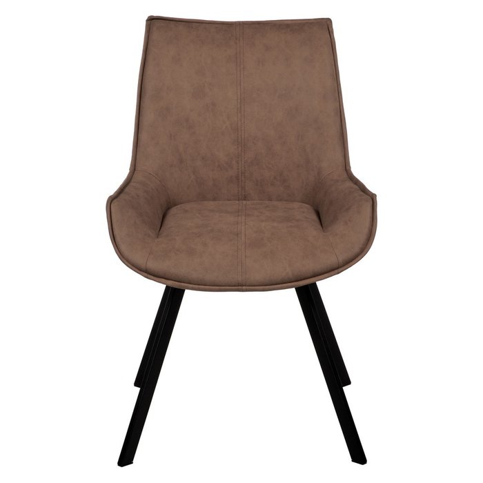 Стул из экозамши Soft светло-коричневого цвета - купить Обеденные стулья по цене 4990.0
