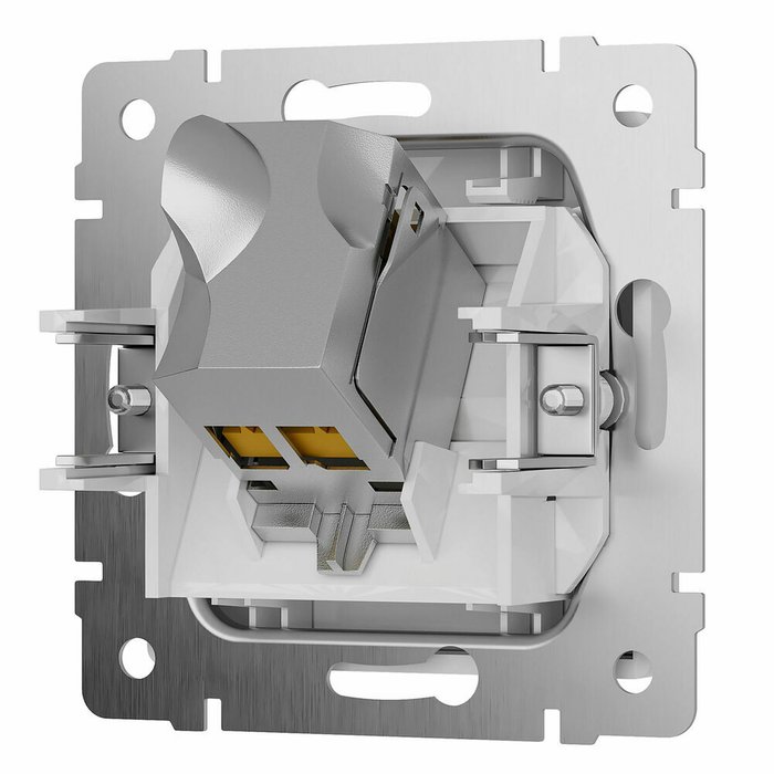 W5120001/ Розетка Ethernet RJ-45 cat. 6A экранированная (белый матовый) W5120001 Встраиваемые механизмы белые матовые - лучшие Выключатели в INMYROOM W5120001/ Розетка Ethernet RJ-45 cat. 6A экранированная (белый матовый) W5120001 Встраиваемые механизмы белые матовые - лучшие Выключатели в INMYROOM