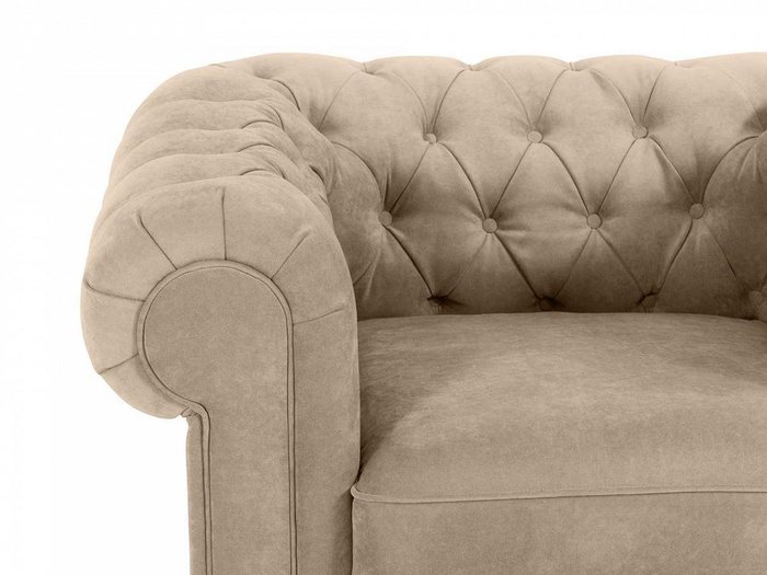 Кресло Chesterfield бежевого цвета - лучшие Интерьерные кресла в INMYROOM