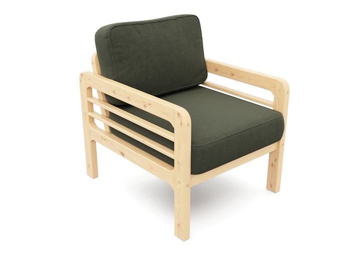 Кресло Бергер зеленого цвета - лучшие Интерьерные кресла в INMYROOM