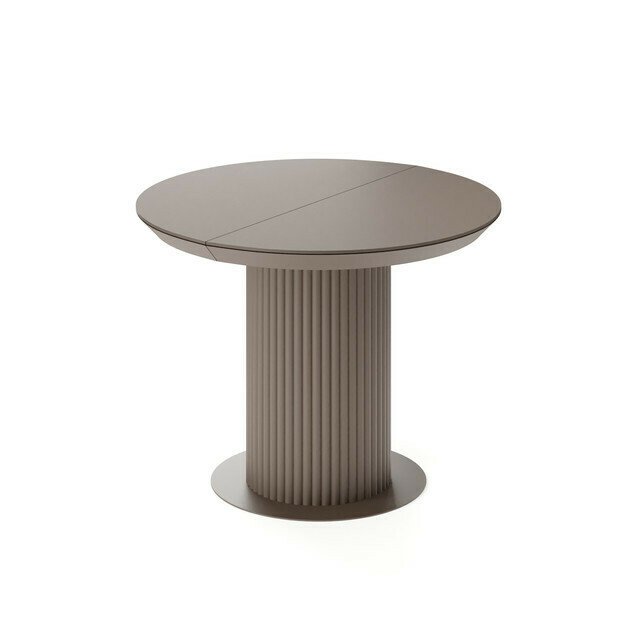 Раздвижной обеденный стол Фрах L темно-коричневого цвета