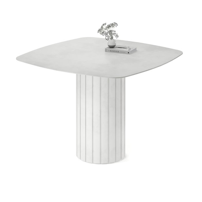 Обеденный стол квадратный Мелеф белого цвета - купить Обеденные столы по цене 102350.0