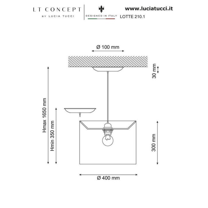 Подвесной светильник Lotte 211.1 (ткань, цвет серебро) - лучшие Подвесные светильники в INMYROOM