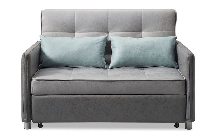 Прямой диван-кровать Claire S серого цвета - лучшие Прямые диваны в INMYROOM