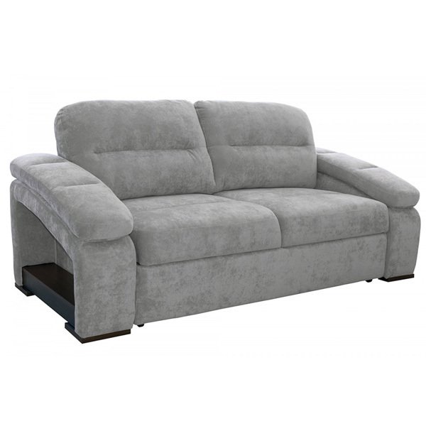 Прямой диван-кровати Рокси серого цвета