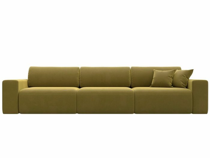 Диван-кровать Лига 036 Классик Лонг желтого цвета - купить Прямые диваны по цене 94999.0