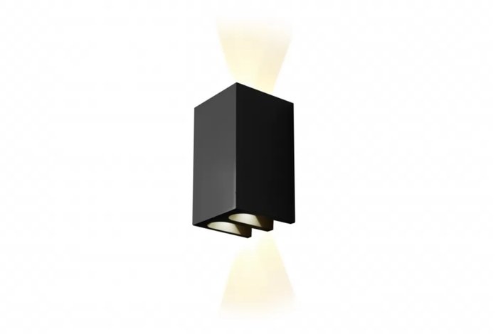 Настенный светильник Double черного цвета - купить Бра и настенные светильники по цене 6290.0