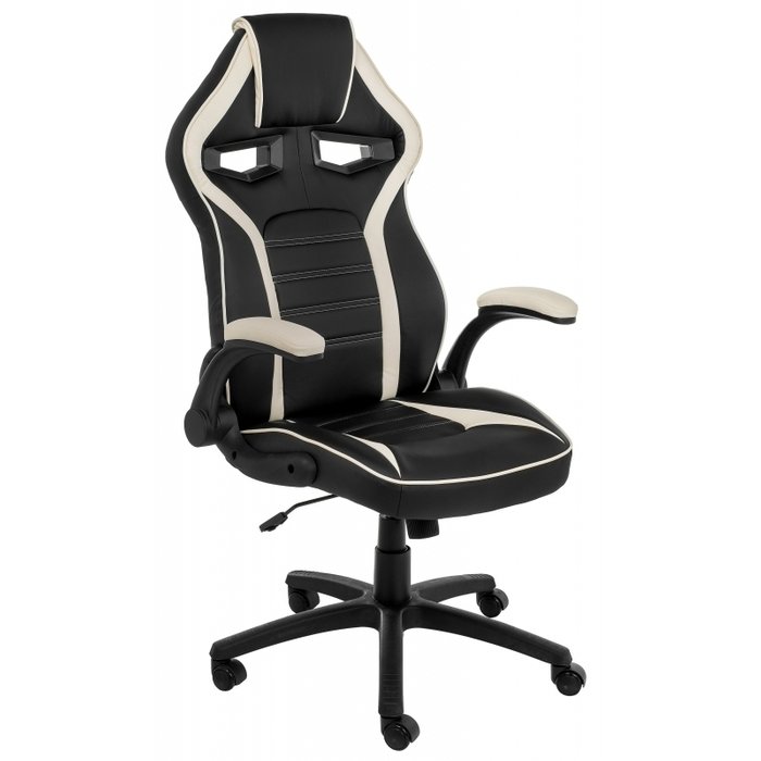 Компьютерное кресло Monza кремово-черного цвета