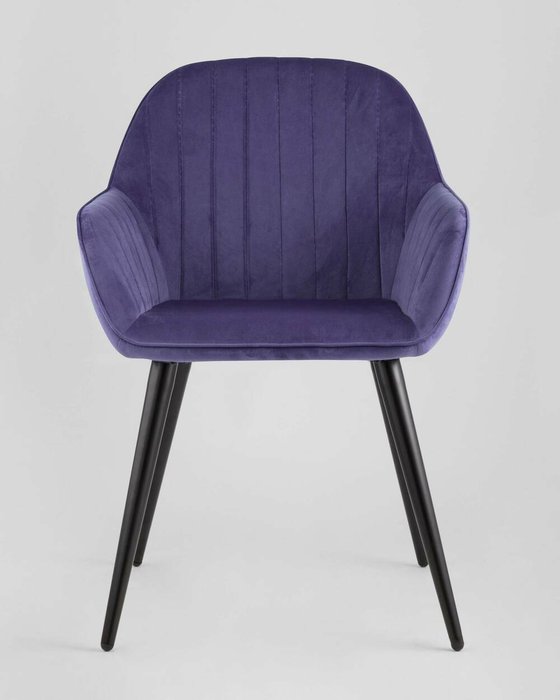 Стул Кристи синего цвета - лучшие Обеденные стулья в INMYROOM