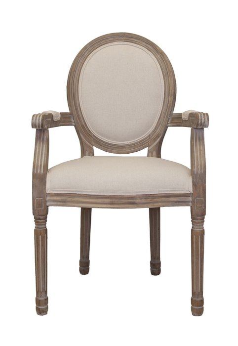 Стул Volker Arm Beige с мягкой обивкой   - купить Обеденные стулья по цене 28620.0