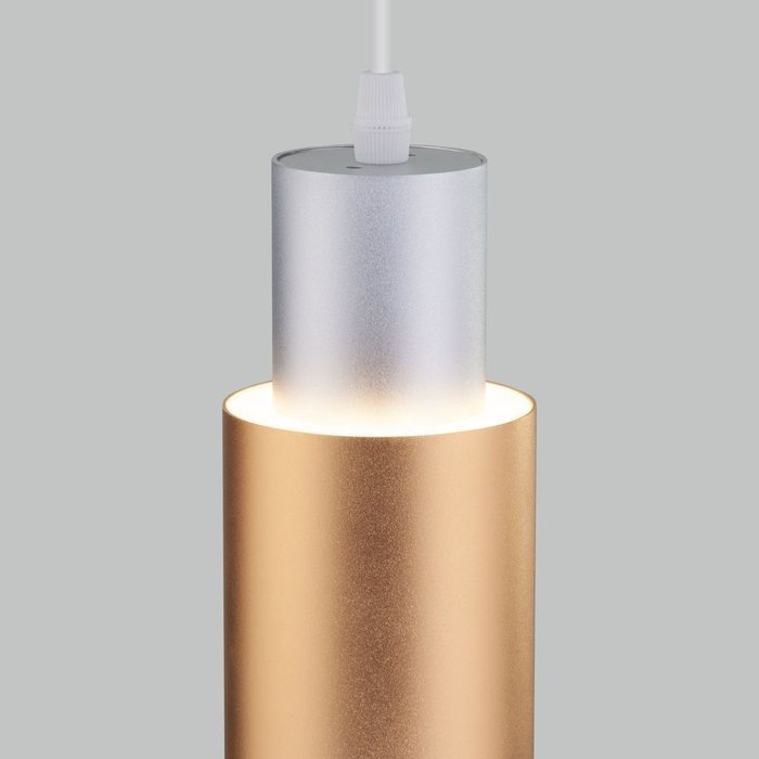 Подвесной светодиодный светильник 50204/1 LED матовое серебро/матовое золото Bento - лучшие Подвесные светильники в INMYROOM