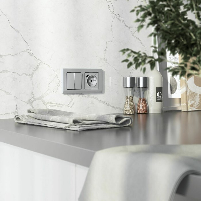 Накладка для розетки USB серебряный матовый W1179565 Встраиваемые механизмы серебряный матовый - лучшие Розетки в INMYROOM Накладка для розетки USB серебряный матовый W1179565 Встраиваемые механизмы серебряный матовый - лучшие Розетки в INMYROOM