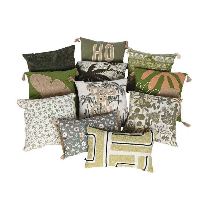 Подушка Home ESPRIT Бежевый Натуральный Тропический Boho 45 x 5 x 45 см - лучшие Подушки для сна в INMYROOM Подушка Home ESPRIT Бежевый Натуральный Тропический Boho 45 x 5 x 45 см - лучшие Подушки для сна в INMYROOM