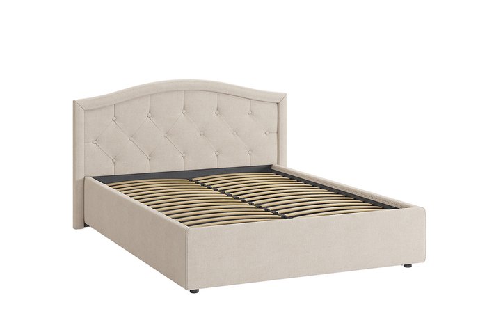Кровать Верона 2 140х200 кремового цвета без подъемного механизма - купить Кровати для спальни по цене 28780.0