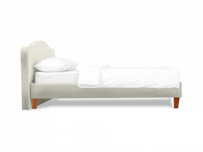 Кровать Queen II Elizabeth L 160х200 светло-серого цвета - купить Кровати для спальни по цене 48500.0