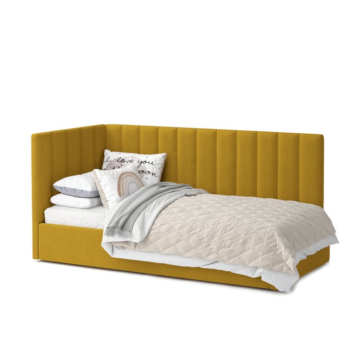Кровать Меркурий-3 120х200 желтого цвета с подъемным механизмом
