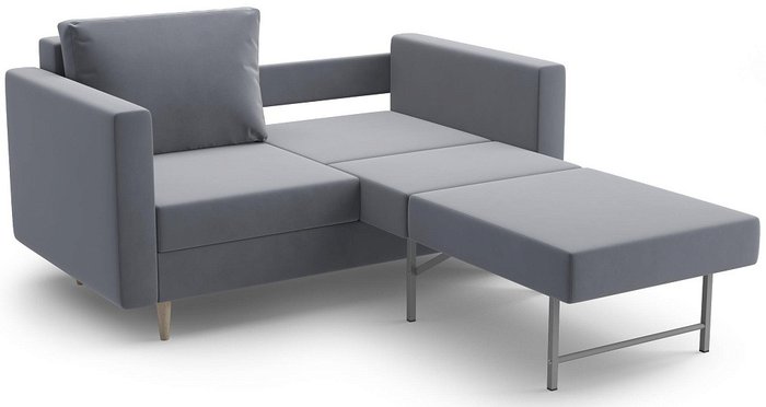 Диван-кровать Брайн 140 серого цвета - лучшие Прямые диваны в INMYROOM Диван-кровать Брайн 140 серого цвета - лучшие Прямые диваны в INMYROOM