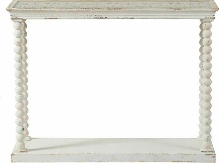 Консоль пристенная античная белого цвета - купить Консоли по цене 60980.0